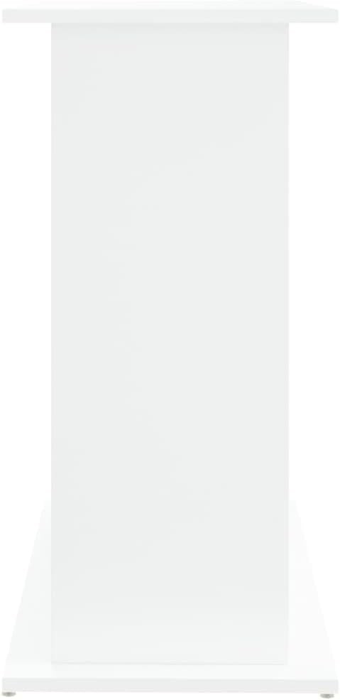 Modern White Aquarium Stand 81x36x73cm with 4 Doors & Hidden Storage