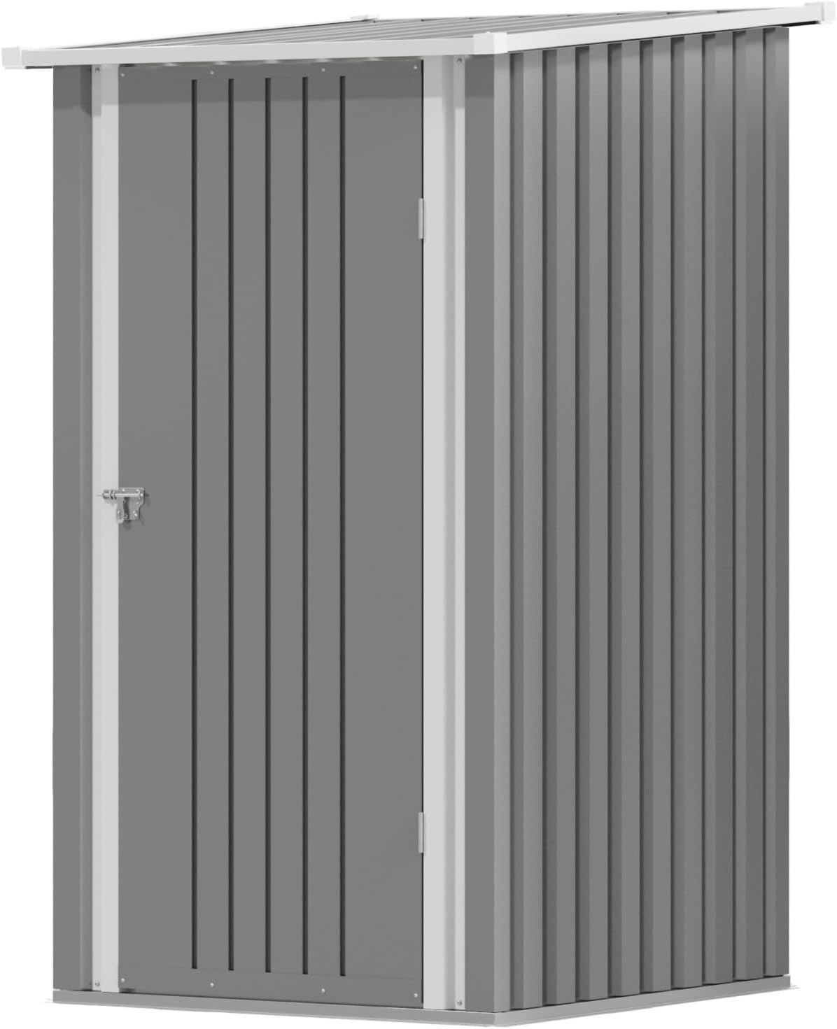 Metal Garden Storage Shed 3x3ft Waterproof Outdoor Tool Shed with Lockable Door
