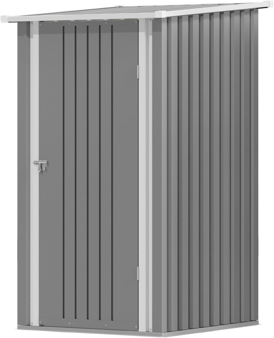 Metal Garden Storage Shed 3x3ft Waterproof Outdoor Tool Shed with Lockable Door
