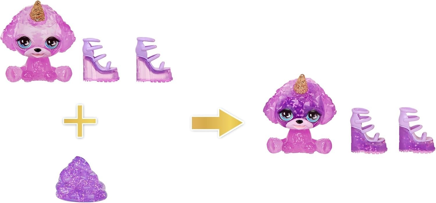Purple Fashion Doll with Sparkle Slime Magical Pet Accessories 28cm