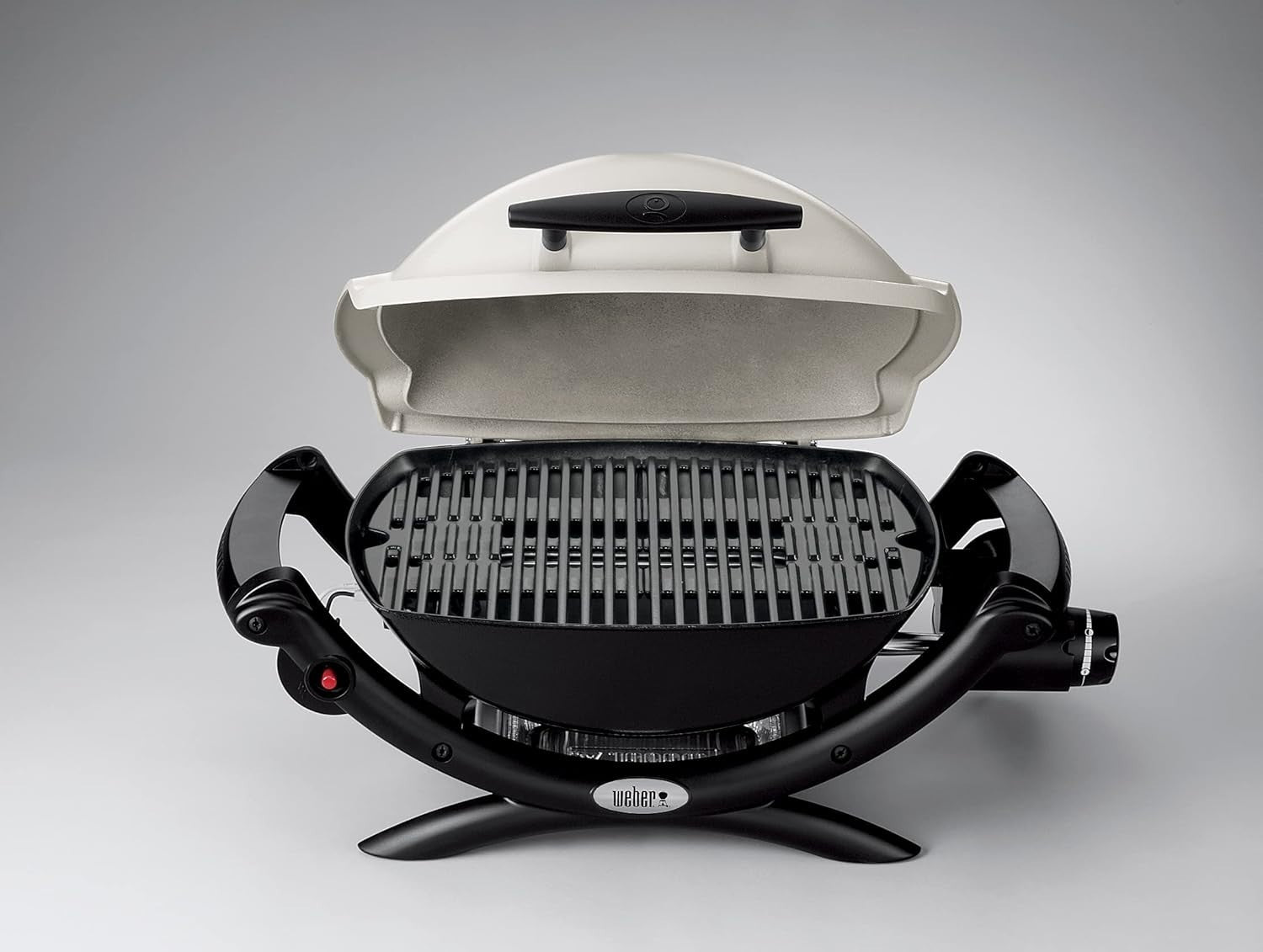 Portable Gas BBQ Grill with Cast Iron Grate & Aluminium Lid | Compact