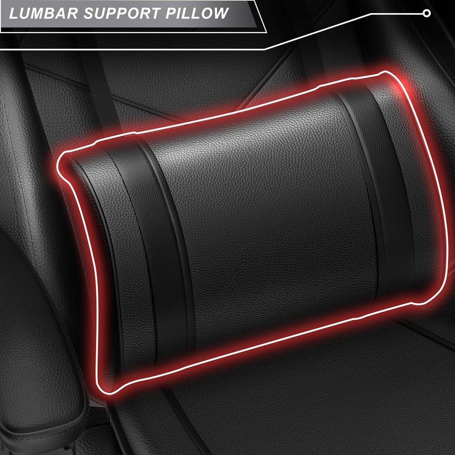 Ergonomic Gaming Office Chair Recline 90-135° PU Leather Adjustable Height 150kg