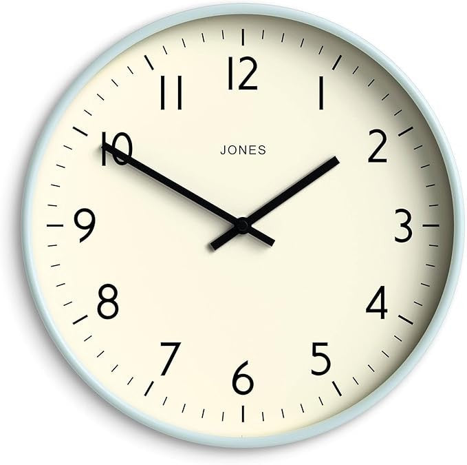 Modern 30cm Silent Wall Clock Round Easy-Read Home Office Kitchen Decor