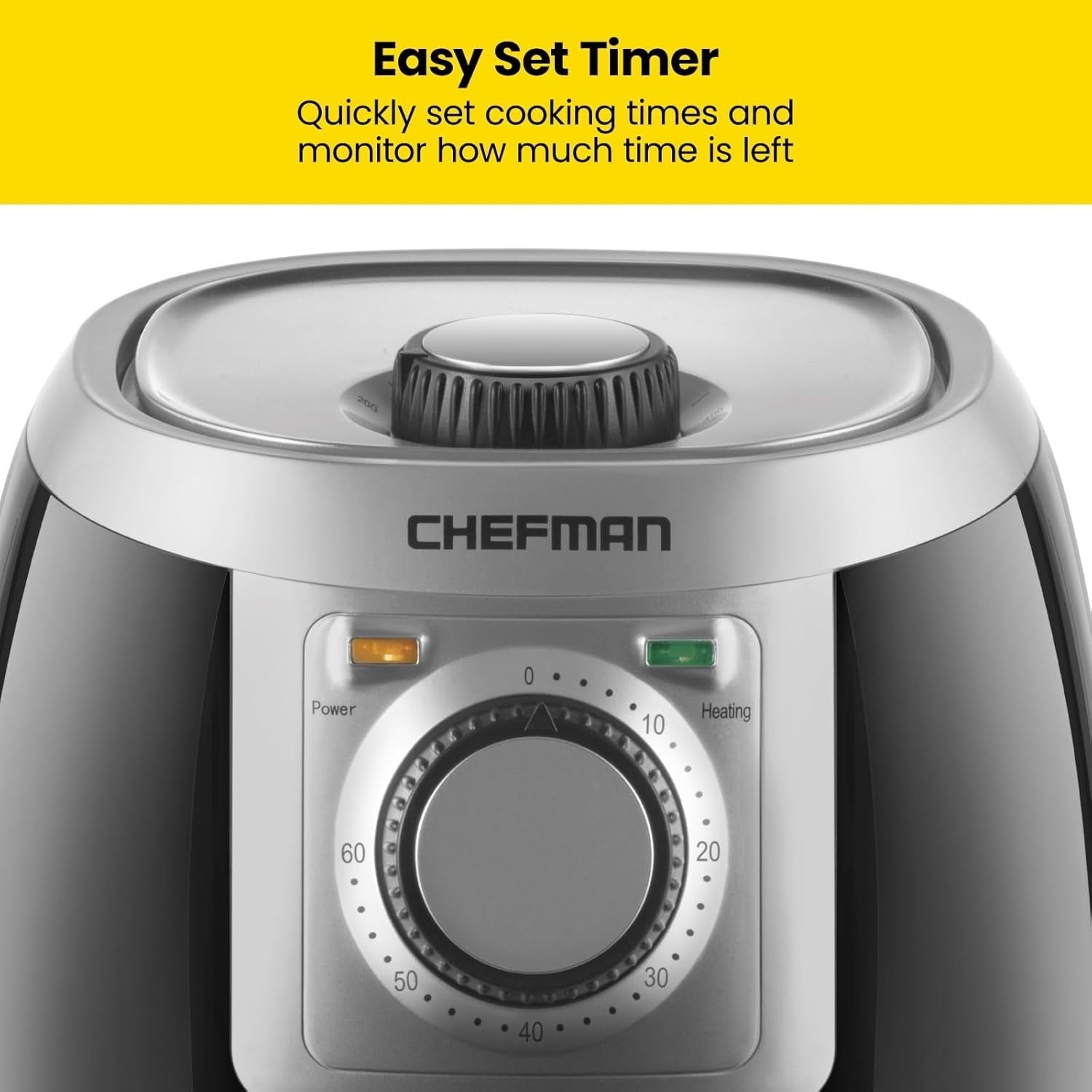 Compact 2L Air Fryer | 1000W Fast Cooking | Healthy No-Oil Crisping | 60-Min