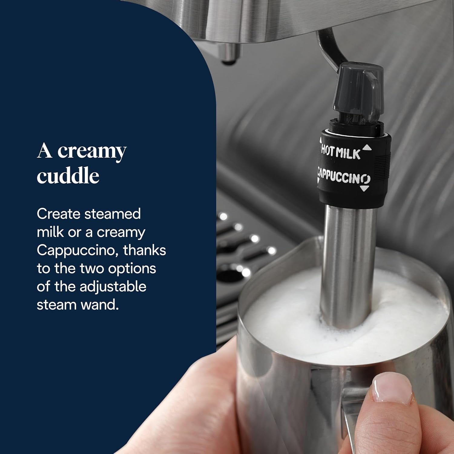 Premium Espresso Coffee Maker | 15 Bar Pressure | Steam Wand & Milk Frother