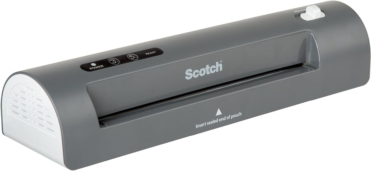 9” Thermal Laminator Combo Pack Dual Temp 2-Roller + 20 Pouches