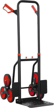 Stair Climbing Hand Truck 120kg Foldable Heavy Duty Steel Trolley