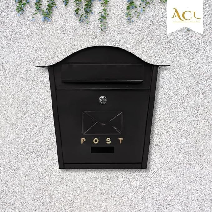 Lockable Wall Mounted Mailbox – Waterproof, Durable Aluminium Post Box