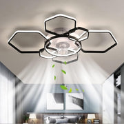 Warmiehomy 103CM Ceiling Fan with Lights, 6-Speed, Dimmable LED, Remote & App