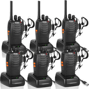 Professional Walkie Talkies 6PCS Rechargeable 16CH VOX 2 Way Radios