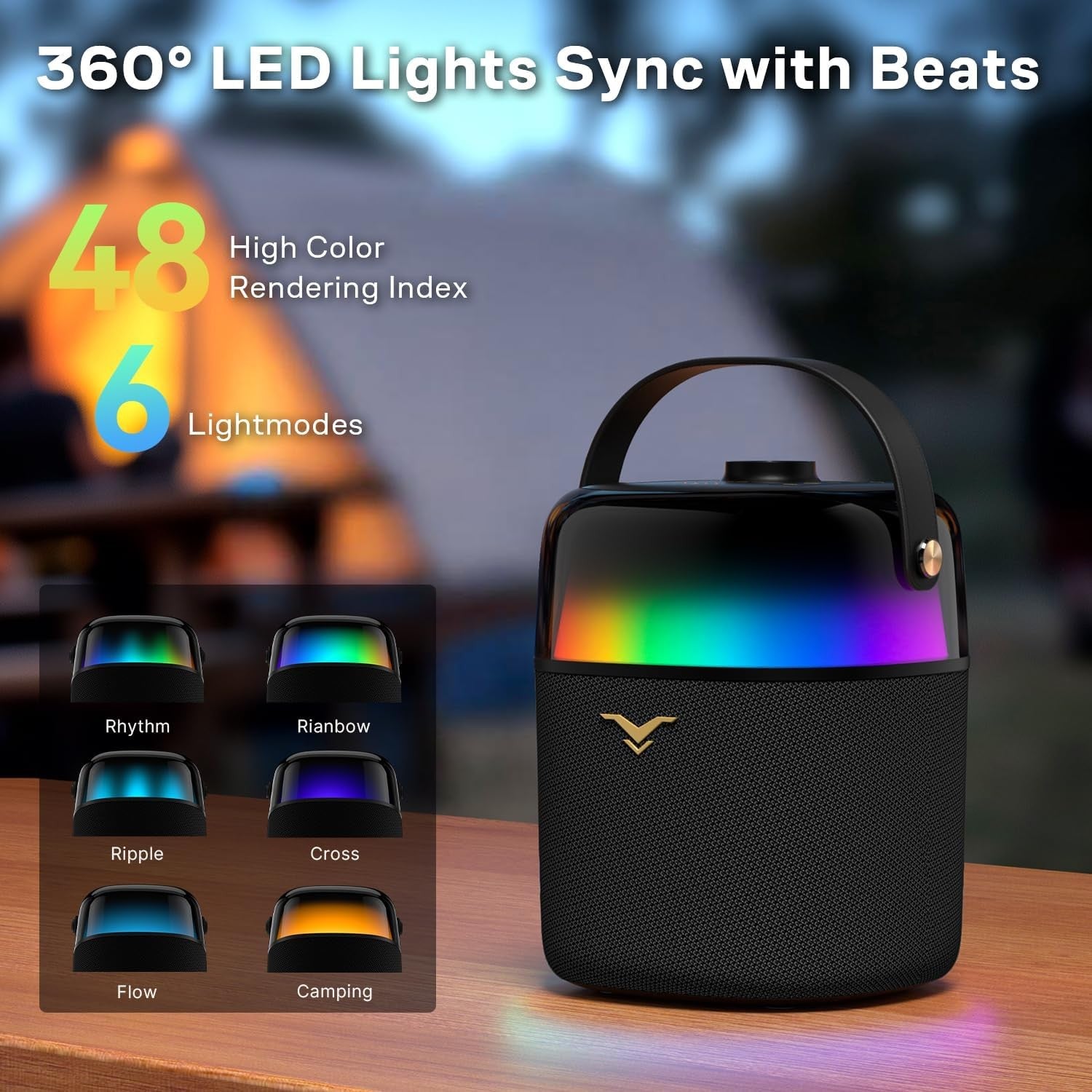60W Karaoke Machine 2 Wireless Mics Bluetooth PA Speaker