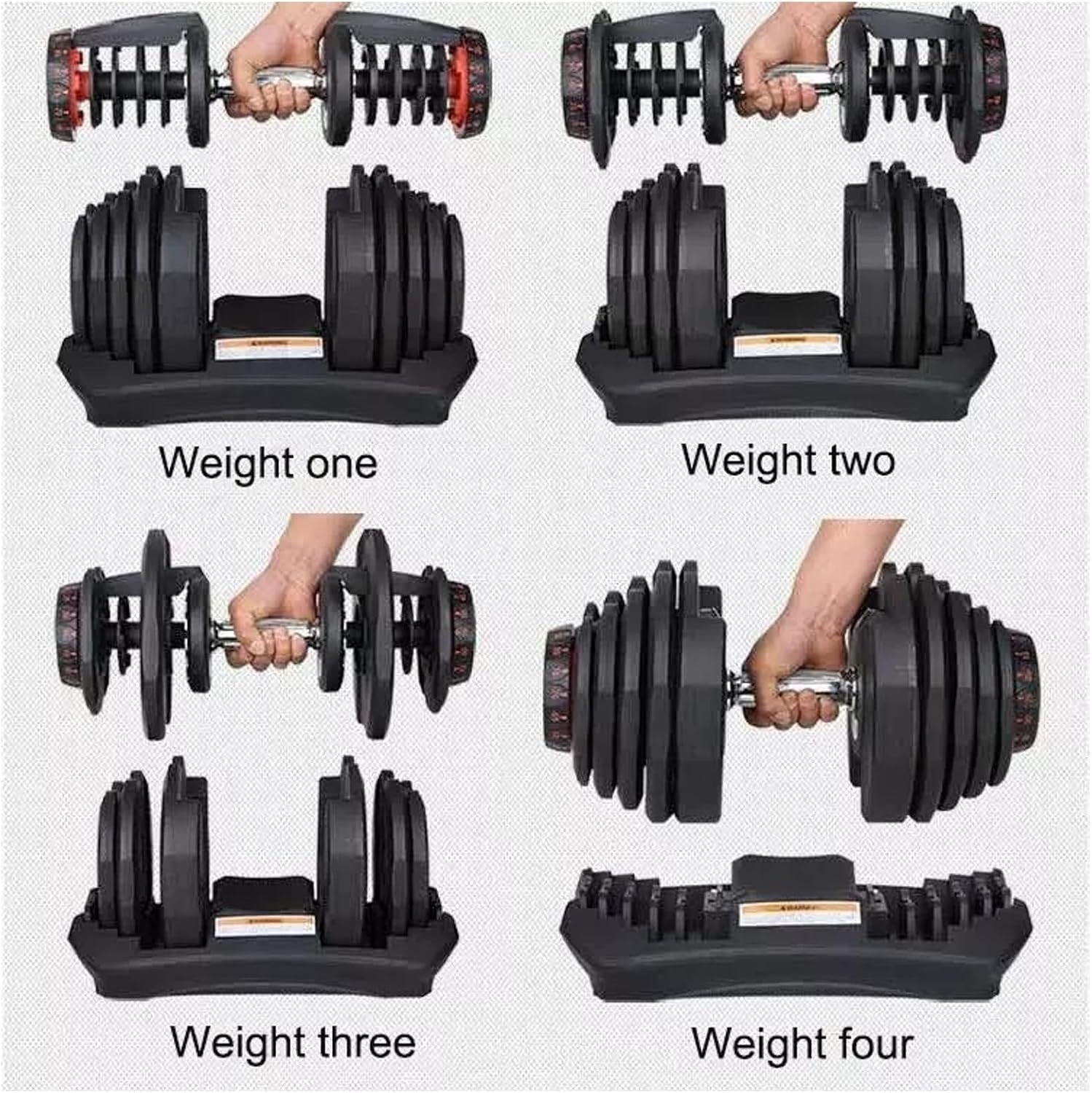 Adjustable Dumbbell 5–40kg Quick Dial Space Saving Home Gym Weight