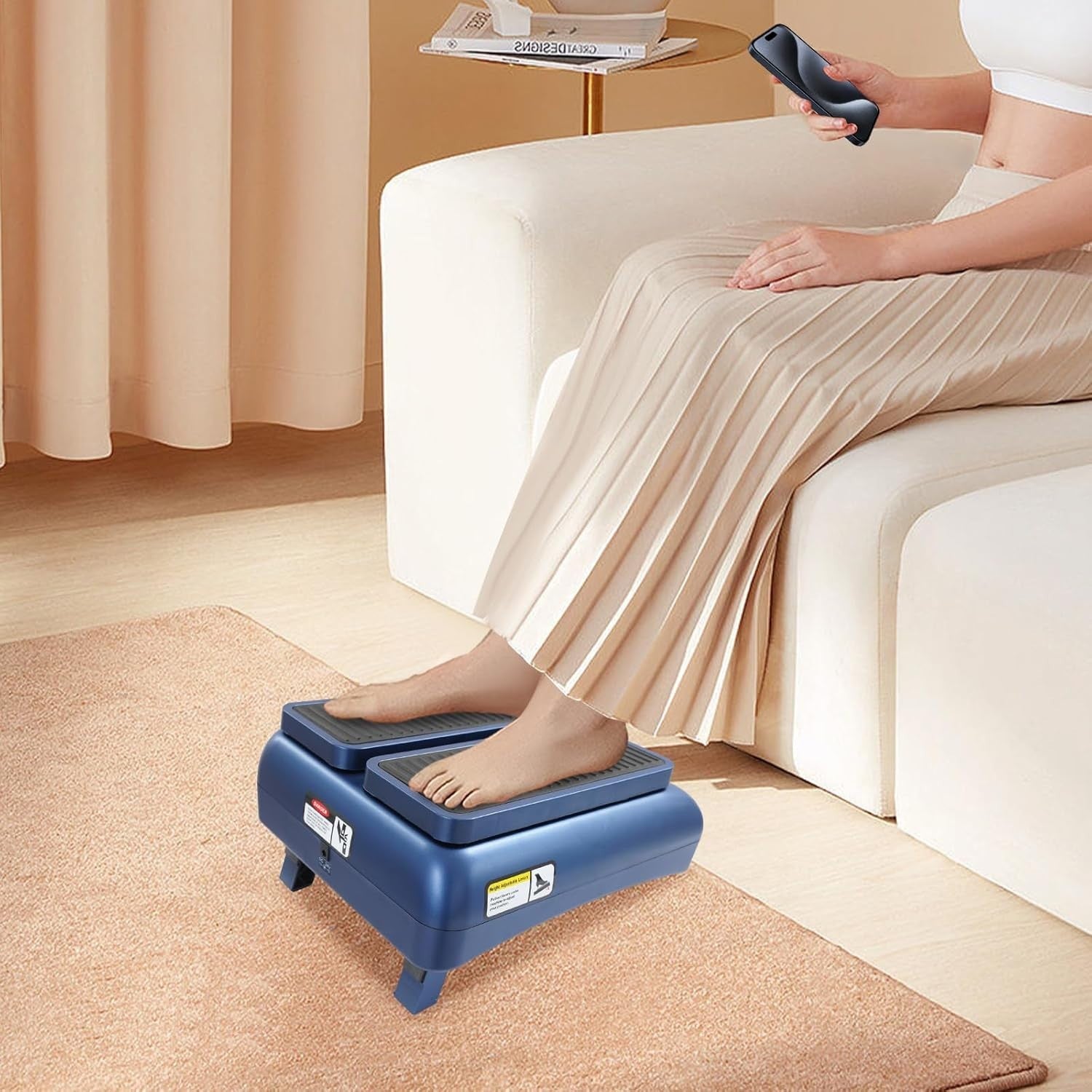 EMS Foot Massager Vibration Plate Circulation Rehab Exercise Device