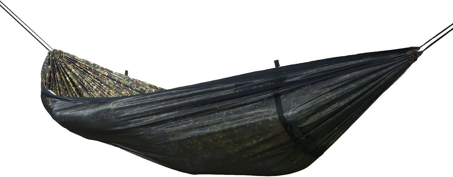 Camouflage Camping Hammock with Mosquito Net – Lightweight, Portable, 1 Person