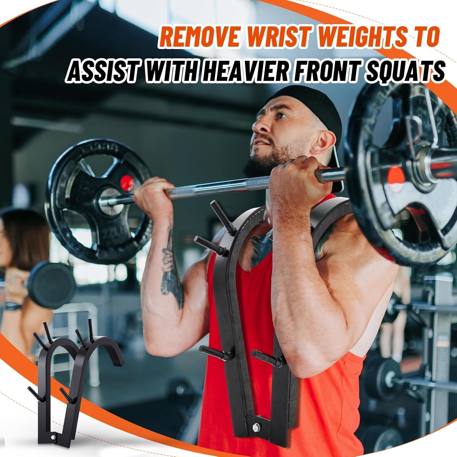 Front Squat Harness Weightlifting Shoulder Strap Zercher Squat Trainer
