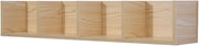 Wall Mounted CD DVD Storage Shelf 4 Cube Floating Media Organizer Wood
