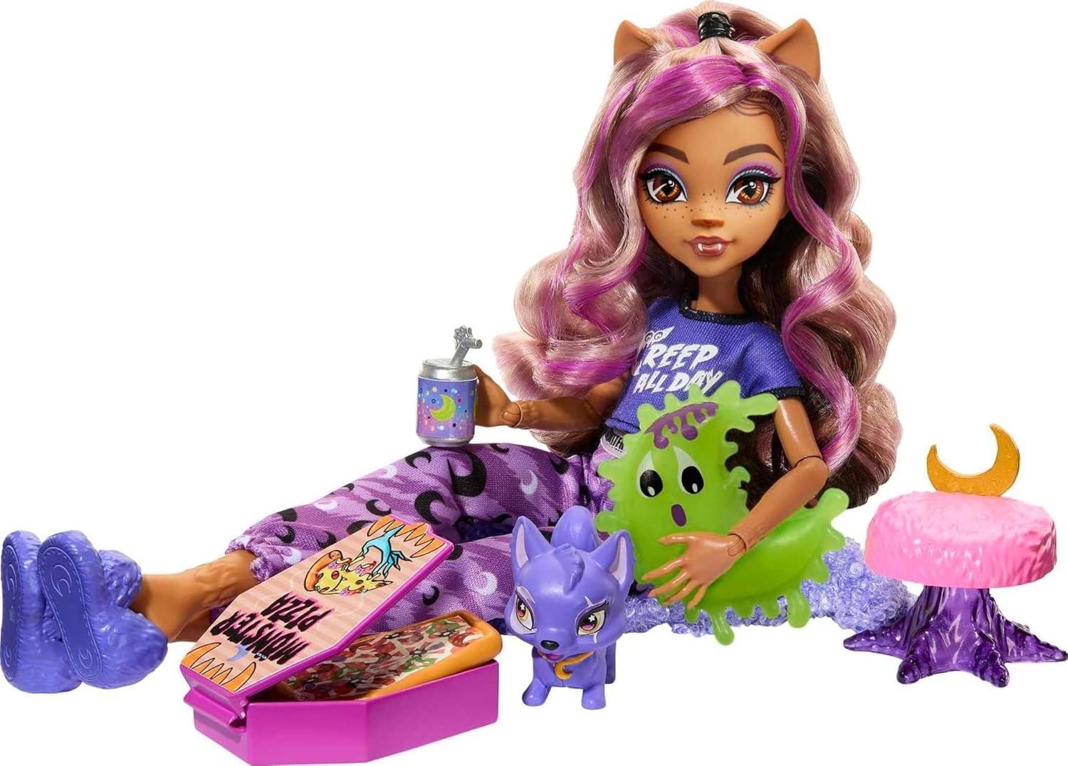 Sleepover Fashion Doll Pet Dog Pajamas Slippers Party Accessories