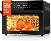 30L Air Fryer Oven XXL Rotisserie 20 Programs Touchscreen 9 Accessories 1800W
