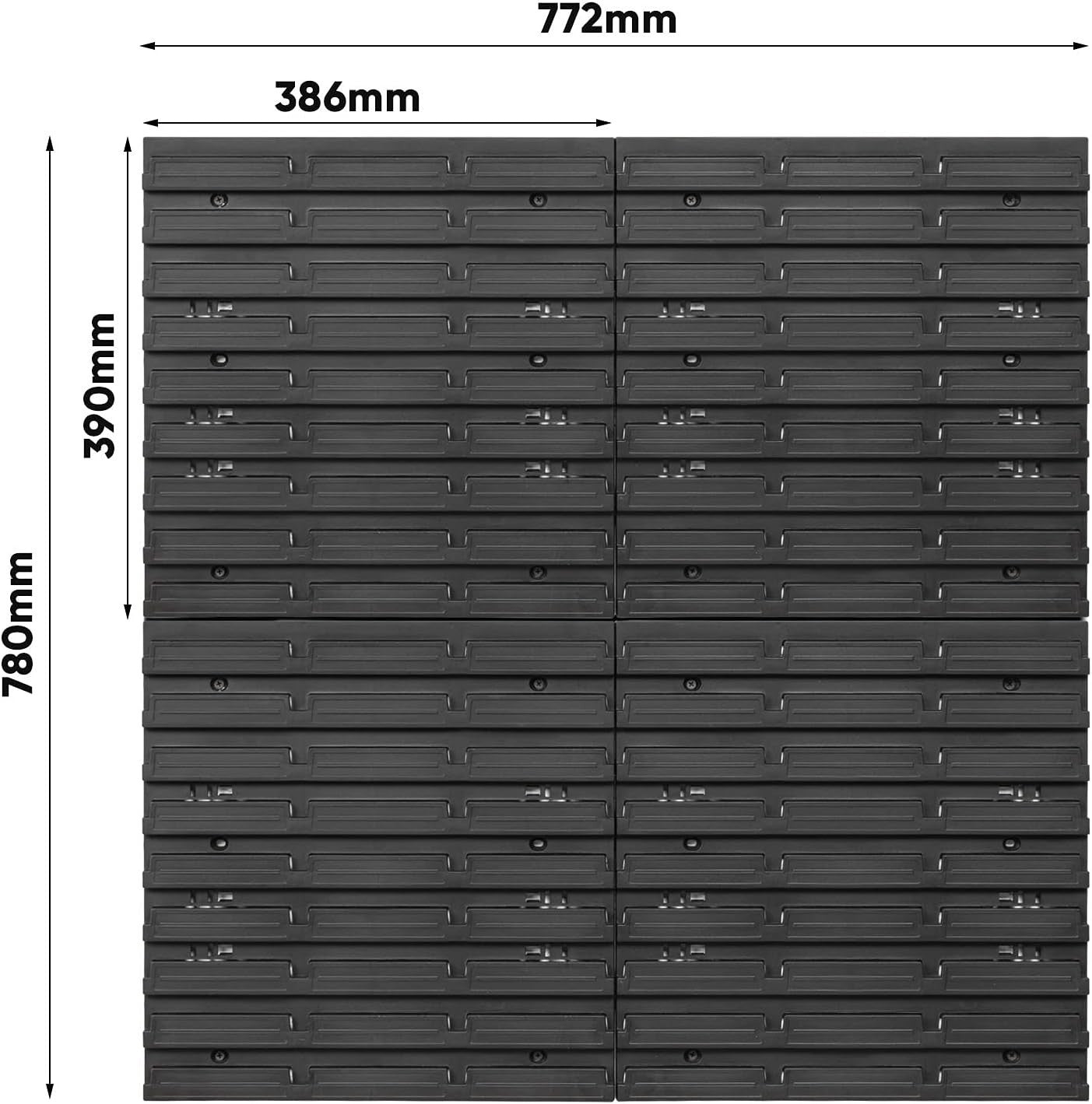 Garage Pegboard Storage Bins Wall Mount Workshop Organizer Rack