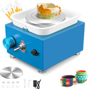 Mini Electric Pottery Wheel 2000RPM Adjustable Speed Kids DIY Ceramic