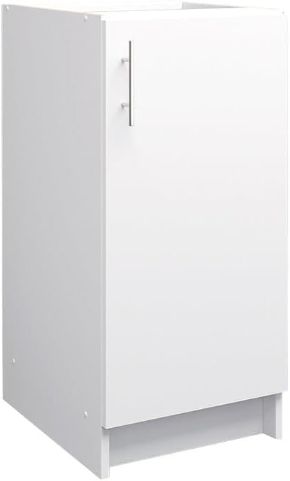 Modern 400mm White Matt Kitchen Base Cabinet Cupboard Storage Unit