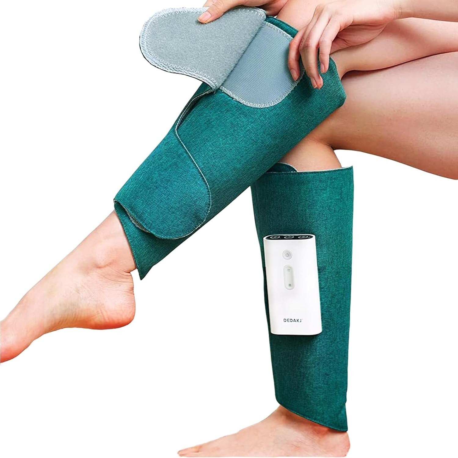 Wireless Calf Leg Massager Compression Air Therapy with 3 Heat & Vibration Modes