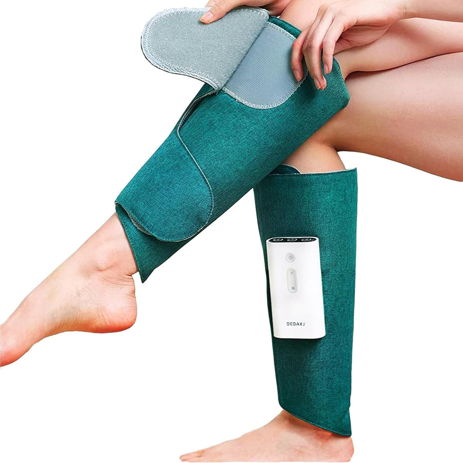 Wireless Calf Leg Massager Compression Air Therapy with 3 Heat & Vibration Modes