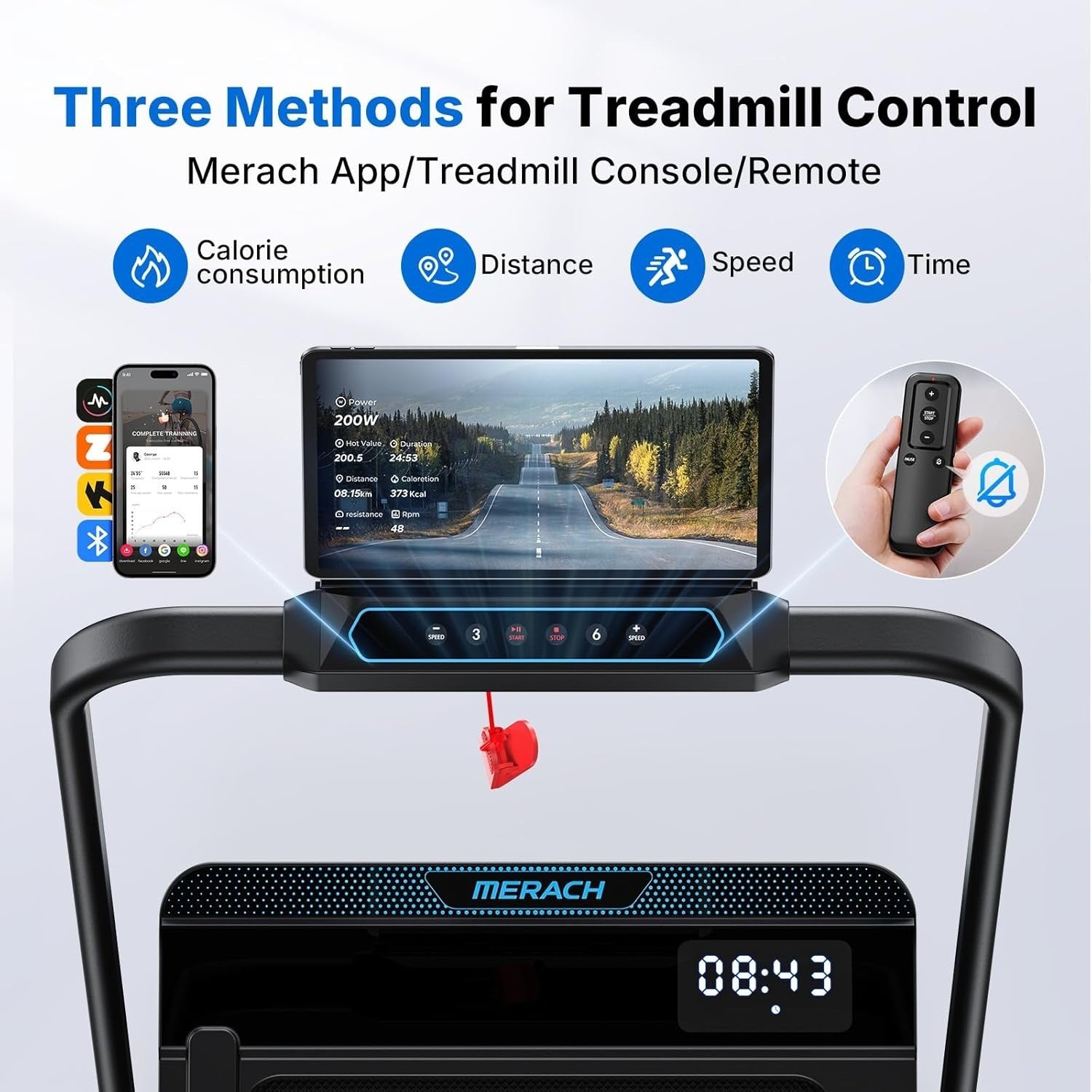 Under Desk Walking Pad Treadmill 6km/h Quiet 2.5HP Compact Home