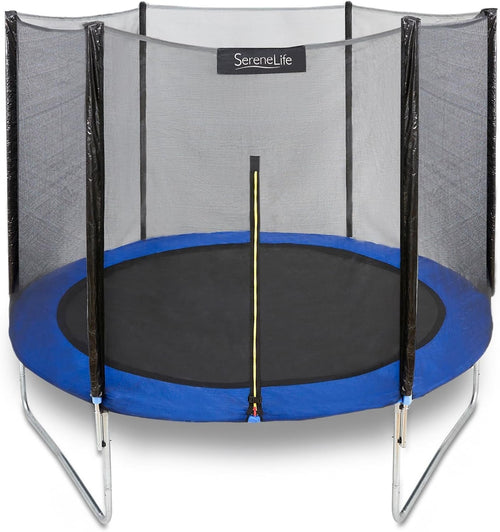 8FT Outdoor Garden Trampoline Safety Enclosure Rustproof Frame