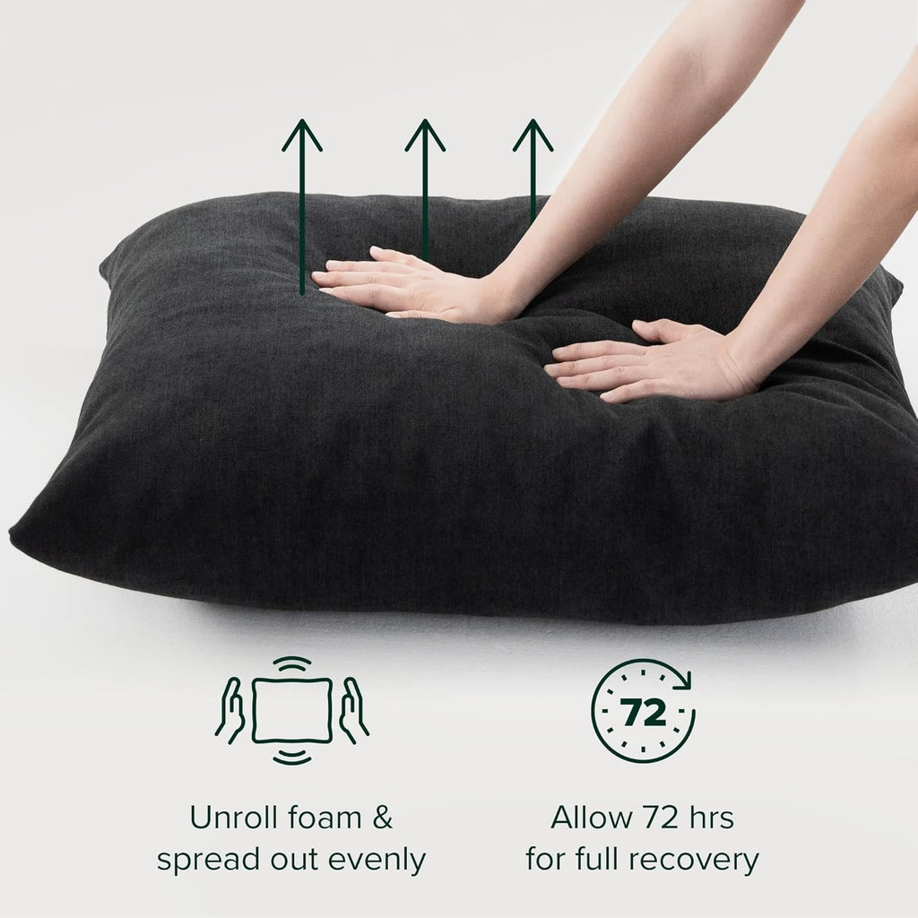 Black Metal Frame Accent Chair | Shredded Foam Lounge Armchair, Stylish