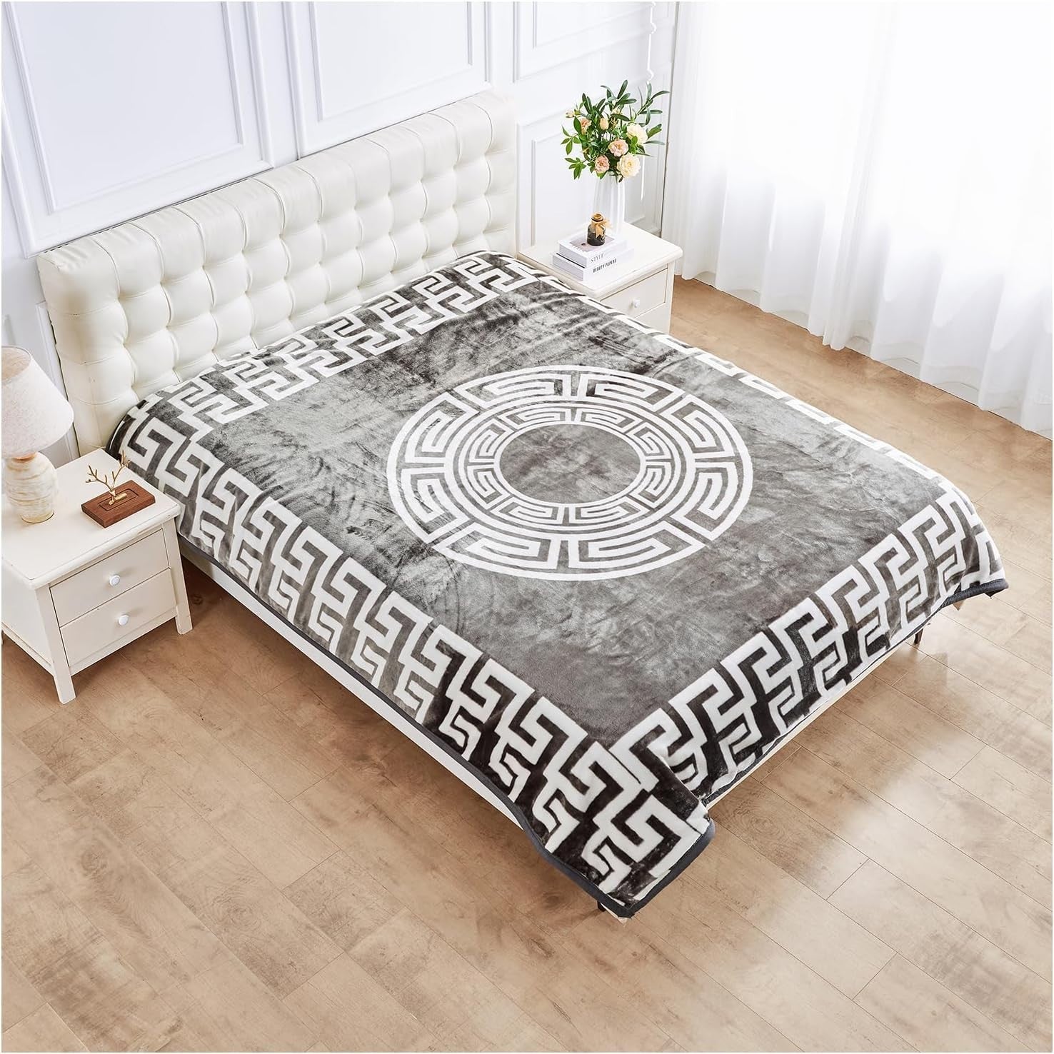 Apollo 4kg Sherpa Weighted Blanket 200x240cm King Size Bed Throw