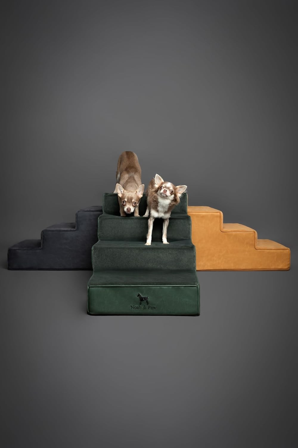 5‑Step Extra‑Wide Non‑Slip Foam Dog & Cat Stairs 35 Foam Density 35″ Ramp