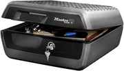 Fireproof Waterproof Safe Box Key Lock A4 Document Cash Security