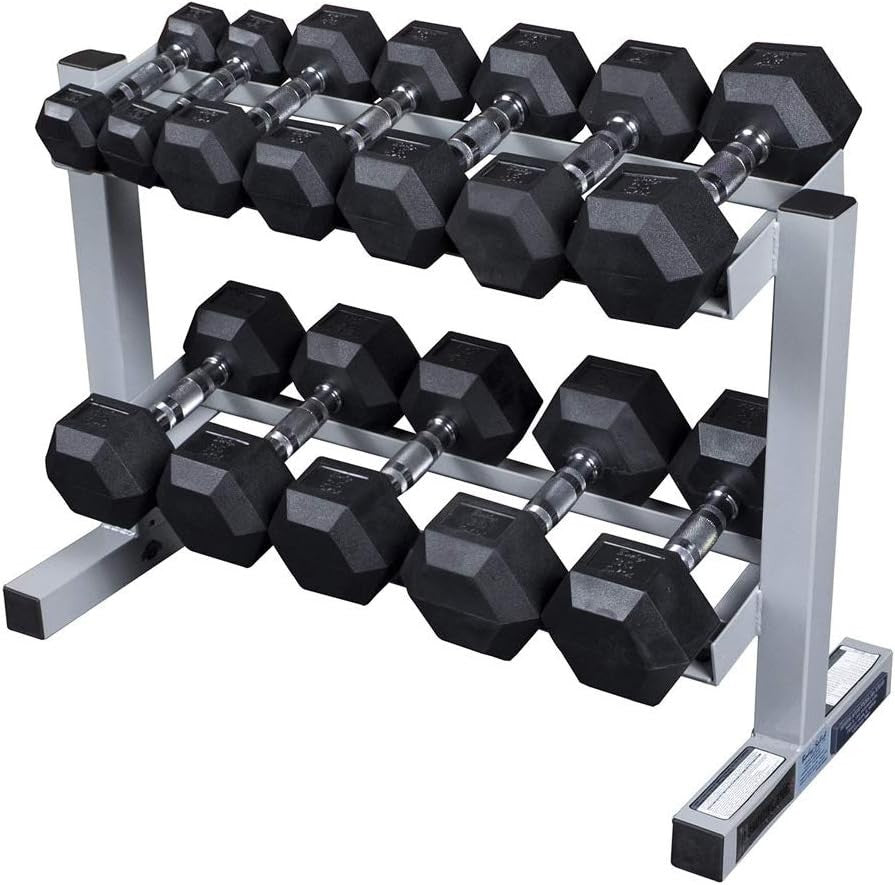 Heavy-Duty 3-Tier Dumbbell Rack 81.3W x 35.6D x 55.9H cm – Home Gym