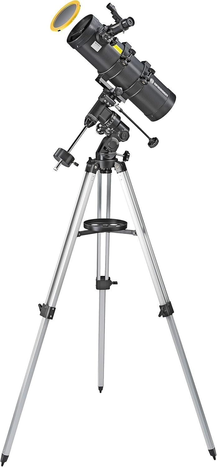 130/1000 EQ3 Reflector Telescope with Solar Filter & Smartphone Adapter