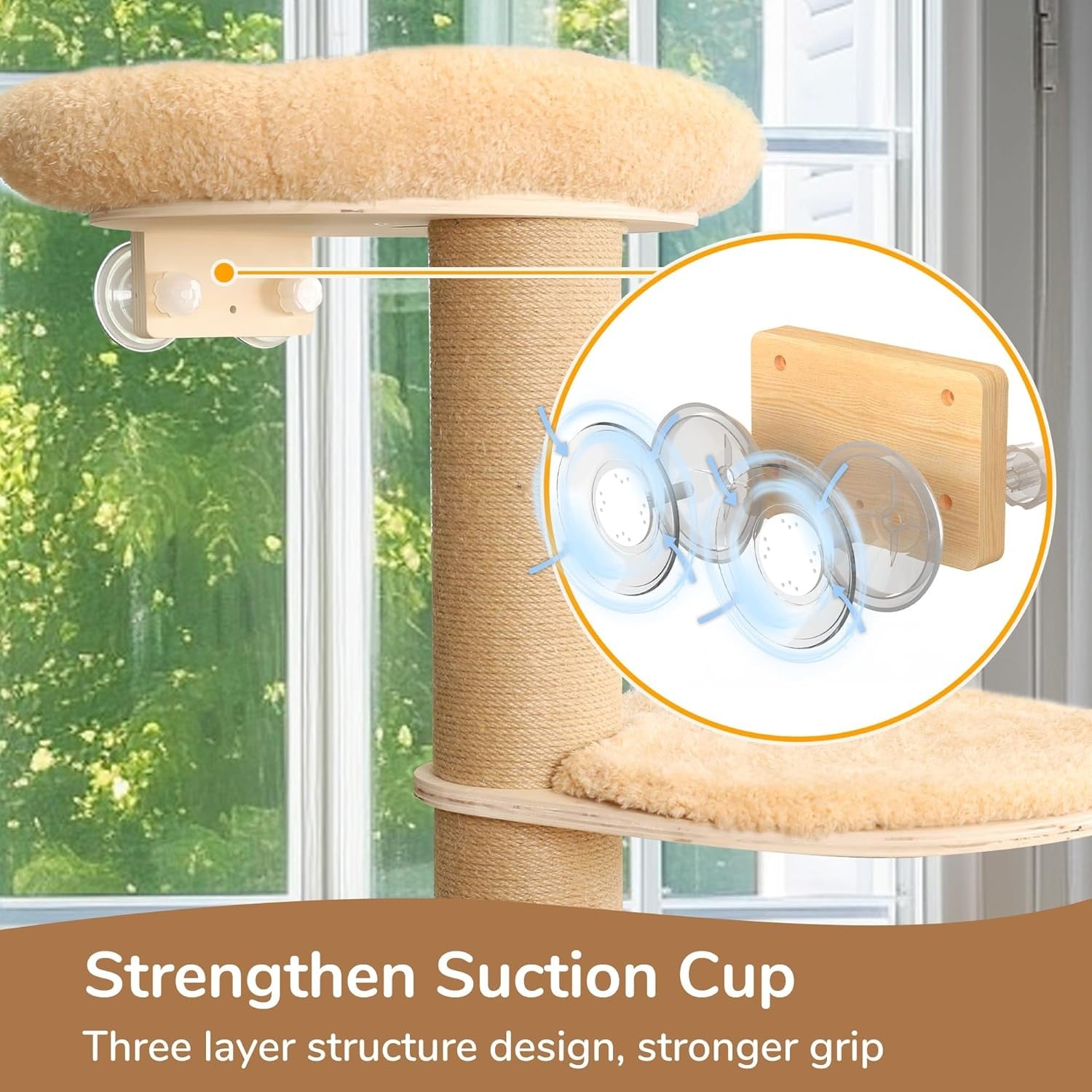5 Level Cat Scratching Post Tower Plush Bed Window Climbing Tree Indoor