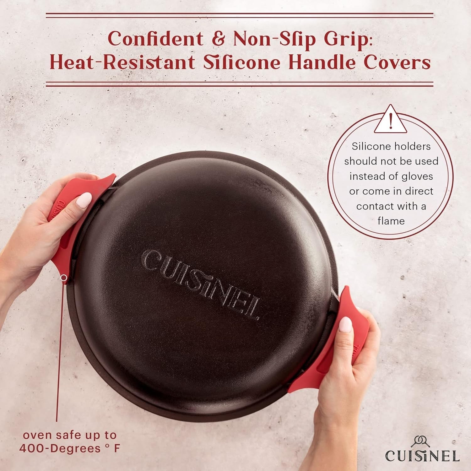 Cast Iron Dutch Oven 7Qt Deep Pot 2 in 1 Combo Cooker Skillet