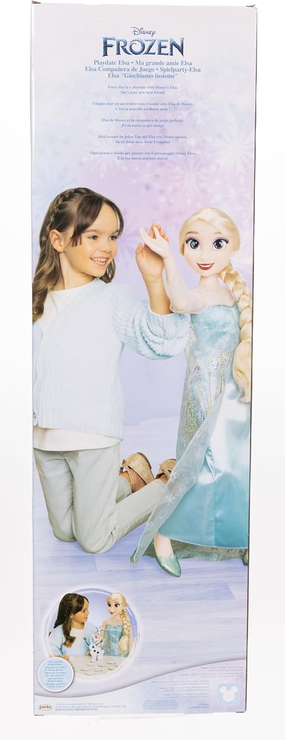 32in Princess Doll My Size Articulated Snowflake Hairbrush Toy