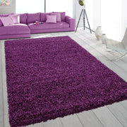 Extra Large Shaggy Rug 160x230cm 5cm Thick Soft High Pile Purple Carpet