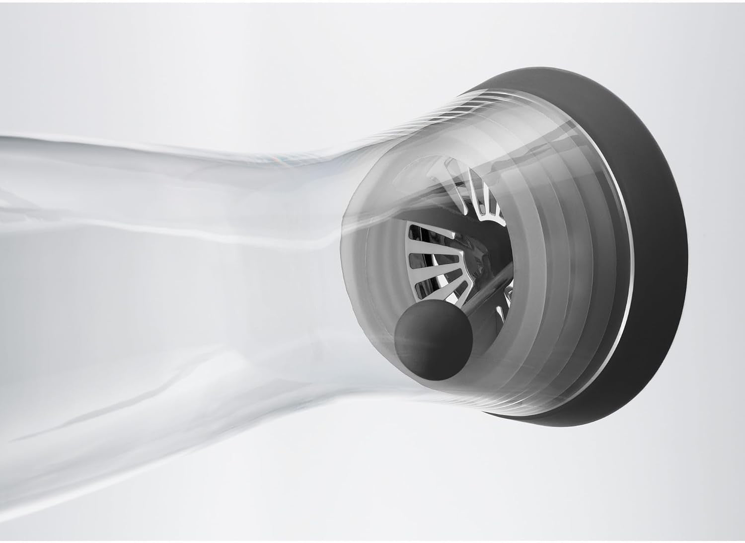 1.5L Glass Water Decanter with Close-Up Stopper | Leakproof Fridge Carafe