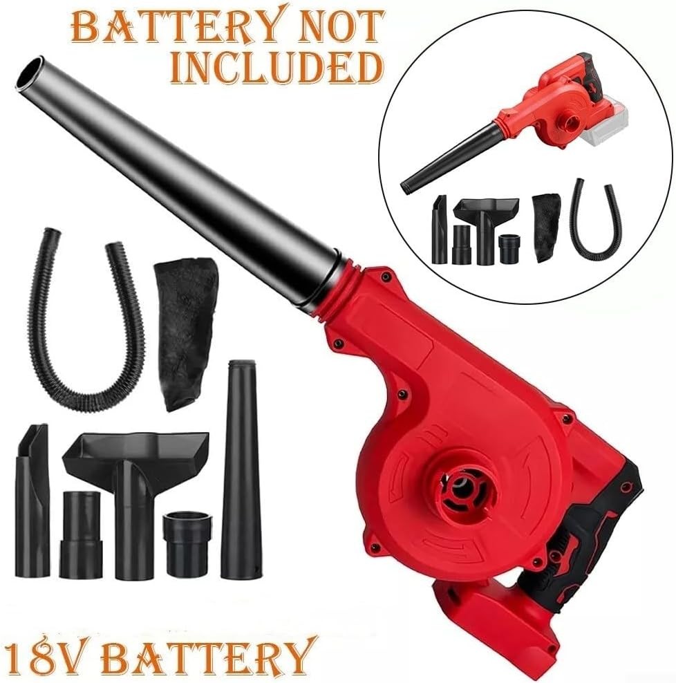 Cordless Leaf Blower Vacuum 18V 2-in-1 Lightweight Garden Cleaner