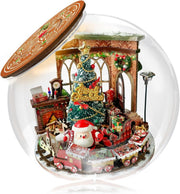 DIY Miniature Dollhouse Kit with LED Lights – Handmade Room Gift Set