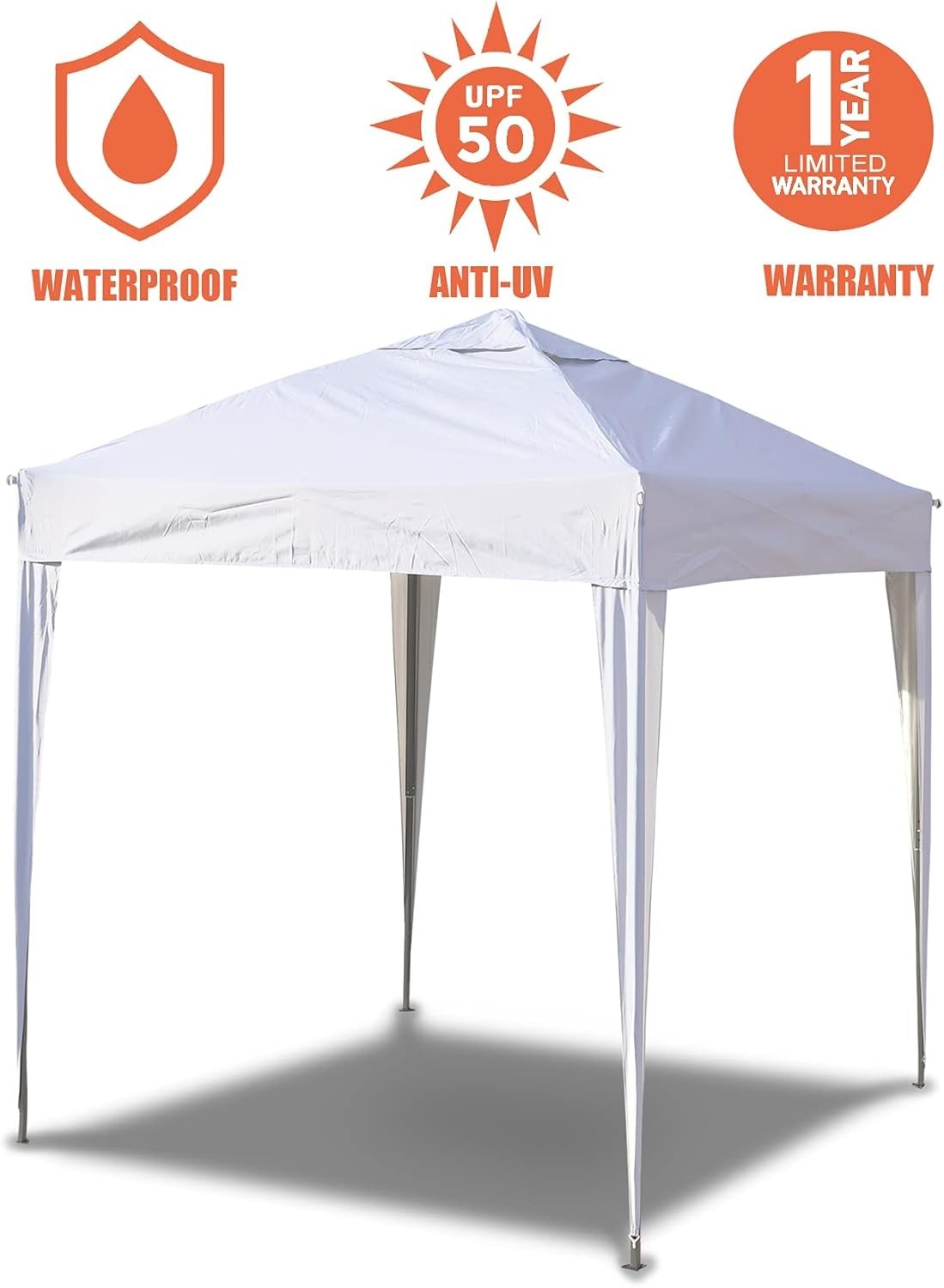 3x3M Pop Up Gazebo Heavy Duty Waterproof Outdoor Party Tent White