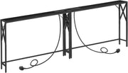 2x Slim Console Tables with USB Charging – 100cm Entryway or Sofa Table