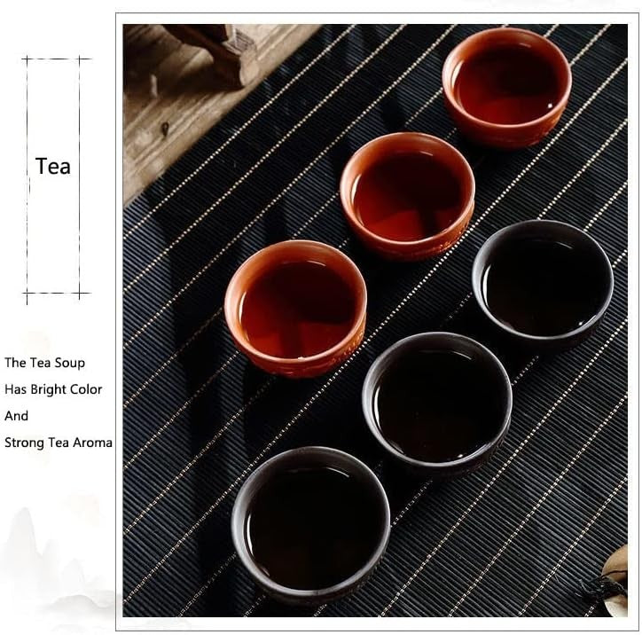 Kung Fu Tea Set Purple Clay Teapot Cups Chinese Ceramic Tea Ceremony Black