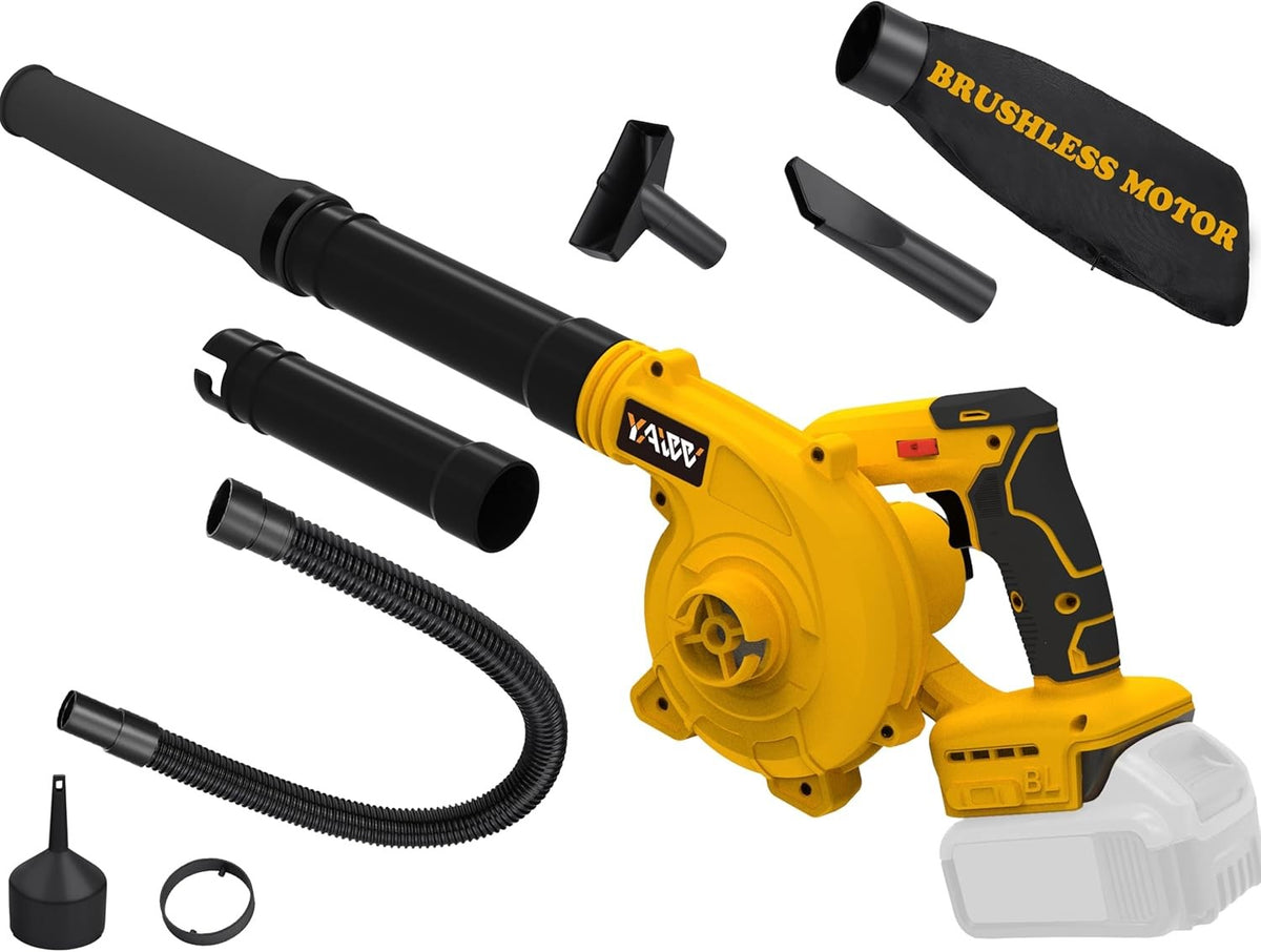 Cordless Leaf Blower 20V Brushless 180MPH 2-in-1 Blower Vacuum Tool Only