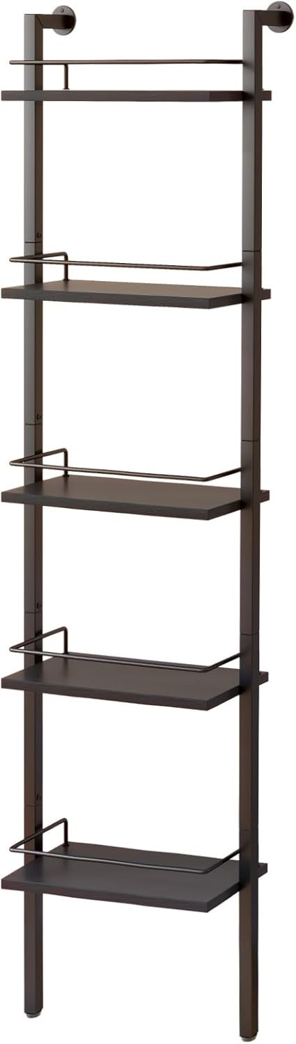 5-Tier Tall Wine Rack Bottle Storage Shelf Wall Mounted Freestanding Bar