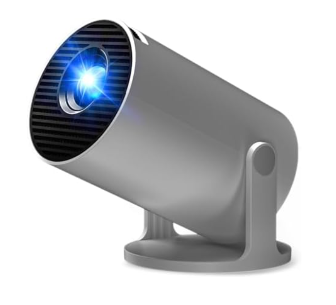 Portable Android Projector WiFi6 Bluetooth 18000L 1080P Ceiling Ready