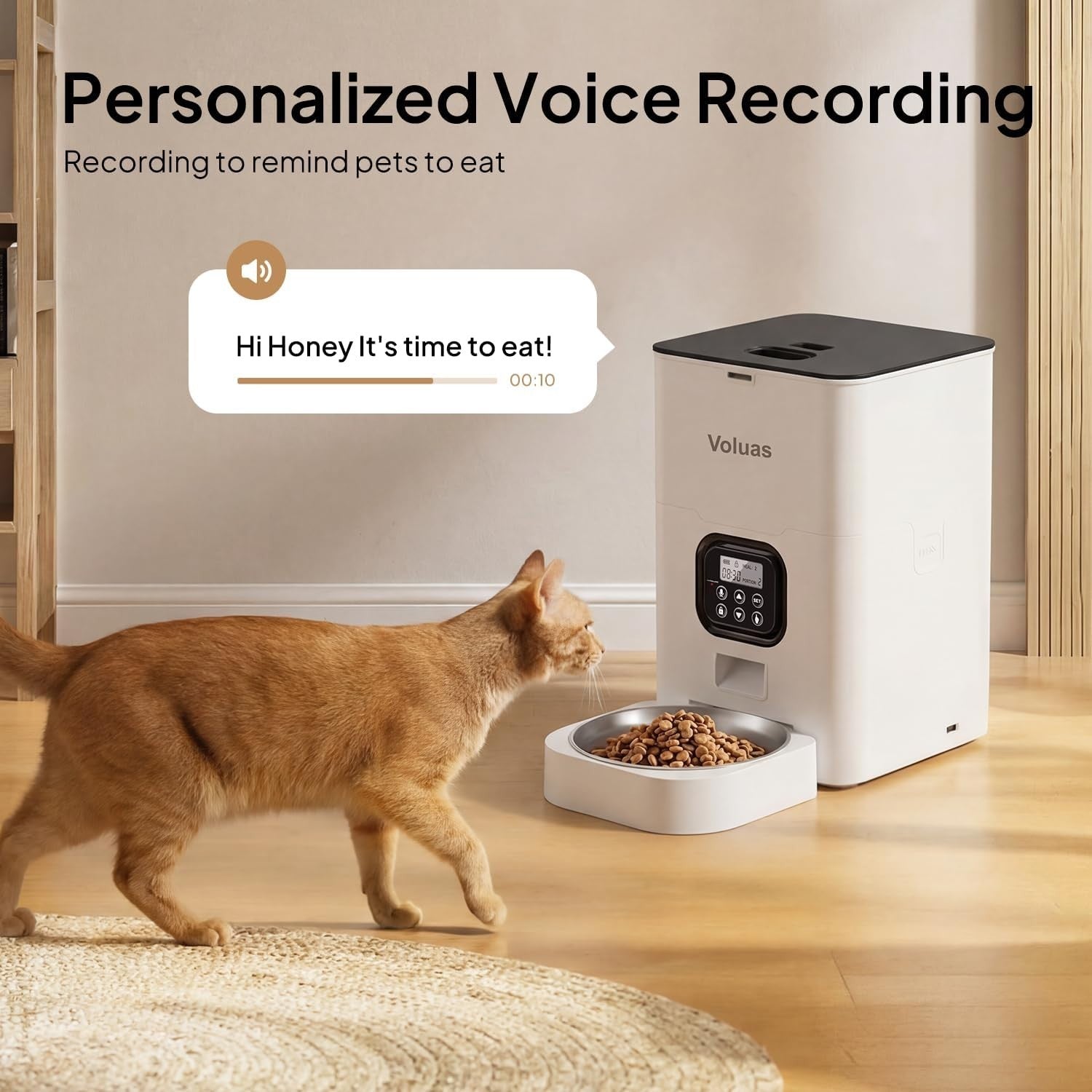 Automatic Pet Feeder 4L Timed Food Dispenser Portion Control LCD Timer