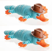 2pcs 3D Printed Platypus Fidget Toy Desk Animal Stress Relief Gift